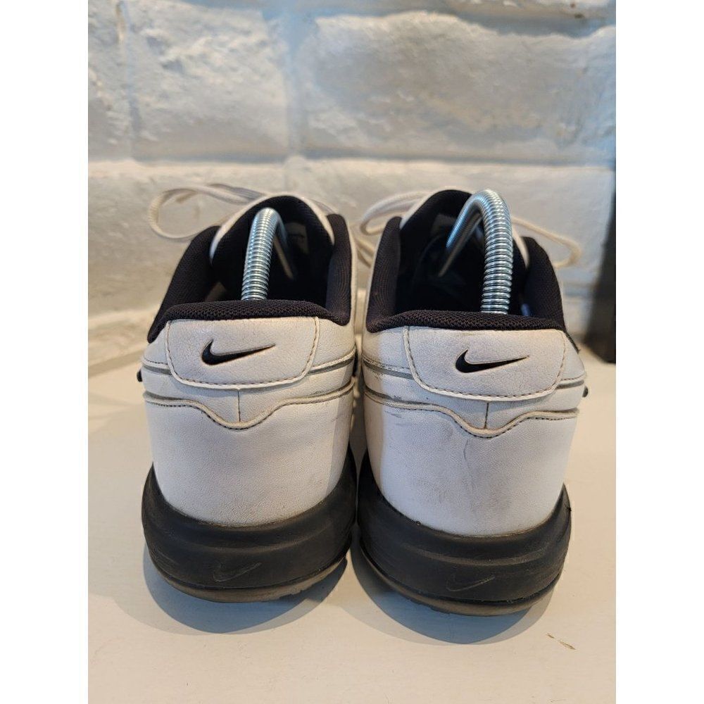 Nike Shoes Mens 11.5 W Senior 12 Golf Shoes 424901-101 Black White Leather - Picture 4 of 8